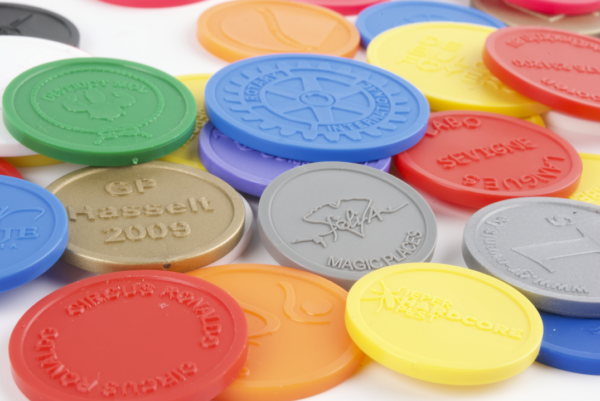 Embossed plastic token 4