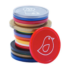 Colored plastic token one color 1